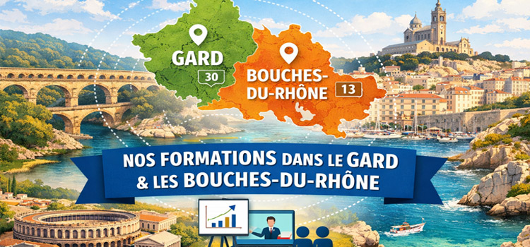 Zones d’intervention des formations AMT DRAT Formations — Gard & Bouches-du-Rhône